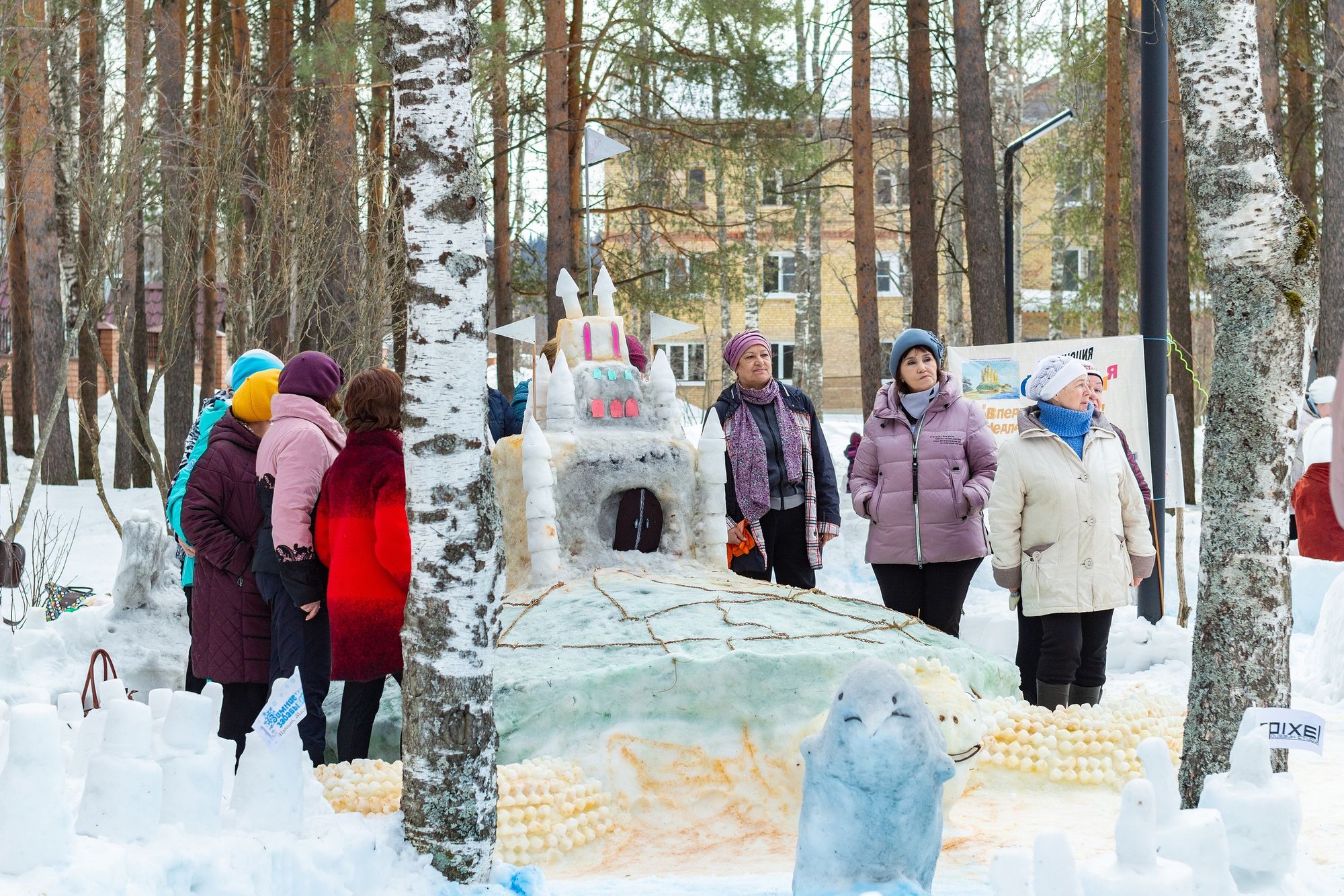 В Ухте завершился второй ежегодный фестиваль снежных скульптур 