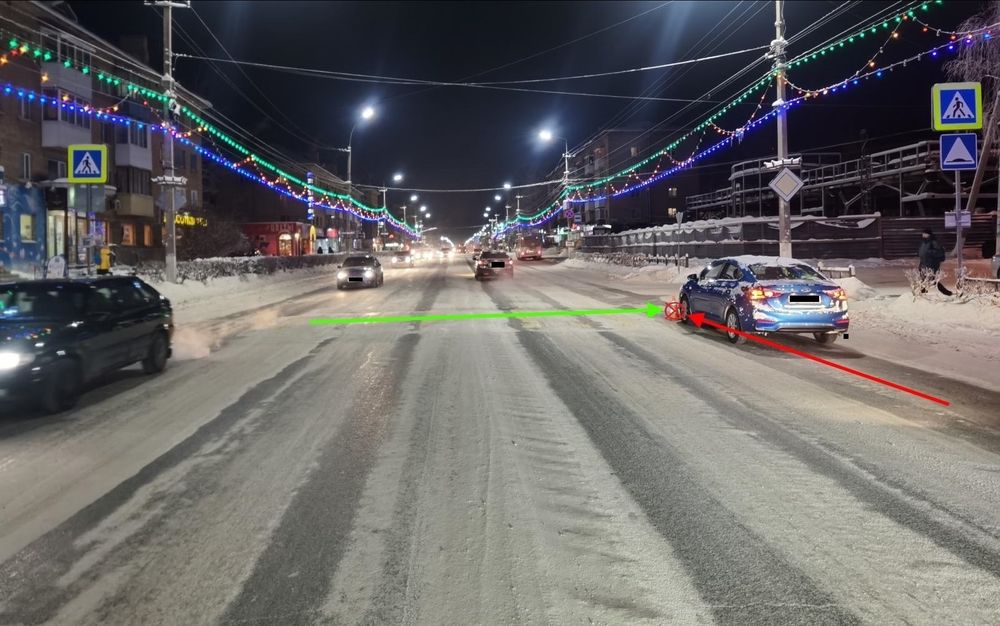 И снова пешеход попал под колёса