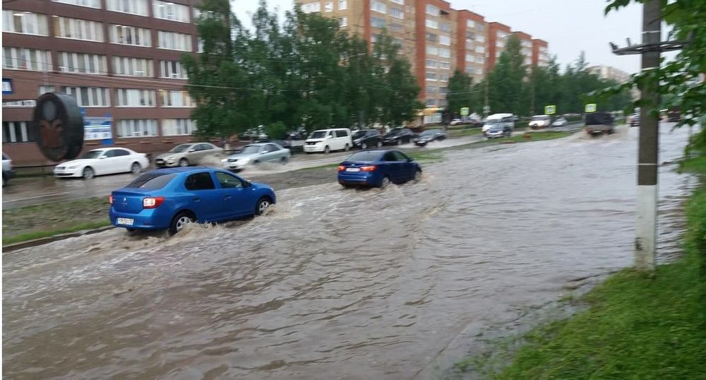 В Ухте за пять часов выпала месячная норма осадков