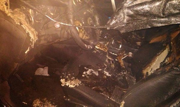 Между Ухтой и Сосногорском сгорел автомобиль