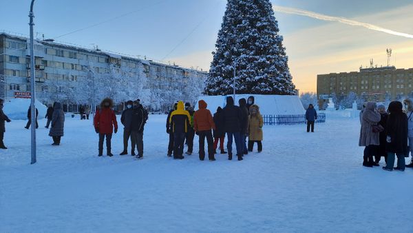 В Ухте прошел несогласованный митинг. (Видео)