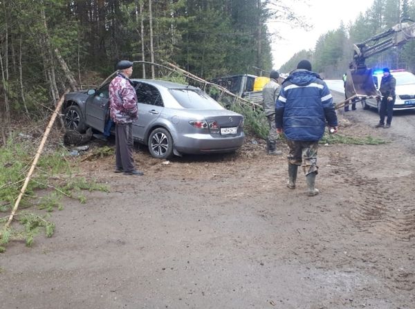 Два человека пострадали в столкновении авто на трассе Ухта-Шудаяг