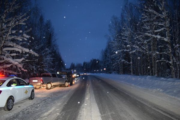 На дороге Ухта-Сосногорск в ДТП пострадали два человека