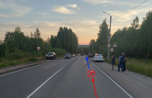 В Ухте водитель "Приоры" сбил подростка на мотоцикле